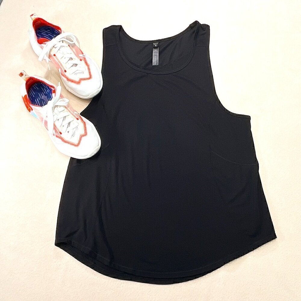 Yogalicious Black Athletic Tank, Size: L